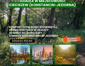 Działka na sprzedaż, piaseczyński Konstancin-Jeziorna Cieciszew, 590 000 zł, 11 750 m2, 1539386978