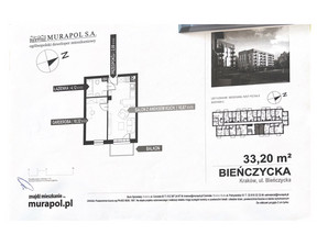 Mieszkanie na sprzedaż, Kraków Czyżyny Bieńczycka, 649 000 zł, 33,47 m2, 1537711070