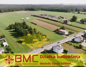 Działka na sprzedaż, Woźniki Dyrdy Asfaltowa, 149 000 zł, 1699 m2, 350937