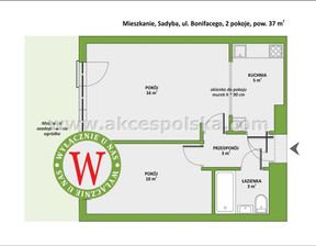 Mieszkanie na sprzedaż, Warszawa M. Warszawa Mokotów Sadyba św. Bonifacego, 569 000 zł, 37 m2, MS-160183