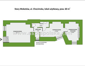 Komercyjne na sprzedaż, Warszawa M. Warszawa Mokotów Chocimska, 780 000 zł, 53,43 m2, LS-159935