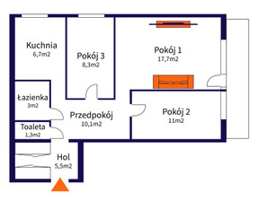 Mieszkanie na sprzedaż, Warszawa Praga-Południe Majdańska, 810 000 zł, 62,5 m2, 47174/2517/OMS