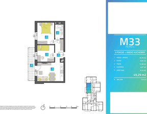 Mieszkanie na sprzedaż, Łódź Łódź-Polesie Romualda Mielczarskiego, 597 982 zł, 49,42 m2, 5683/12083/OMS