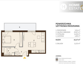 Mieszkanie na sprzedaż, Kraków Kraków-Krowodrza Azory Josepha Conrada, 697 000 zł, 45,47 m2, 371131