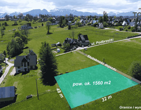 Działka na sprzedaż, Tatrzański (pow.) Poronin (gm.) Ząb Podbrzeżki, 780 000 zł, 1560 m2, 114