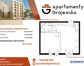 Mieszkanie na sprzedaż, Warszawa Praga-Północ Szmulowizna Grajewska, 739 576 zł, 38,32 m2, 104/15815/OMS