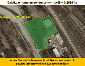 Działka na sprzedaż, Tomaszowski (Pow.) Tomaszów Mazowiecki Dworcowa, 400 000 zł, 2669 m2, 393