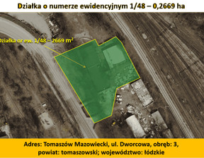 Działka na sprzedaż, Tomaszowski (Pow.) Tomaszów Mazowiecki Dworcowa, 400 000 zł, 2669 m2, 393