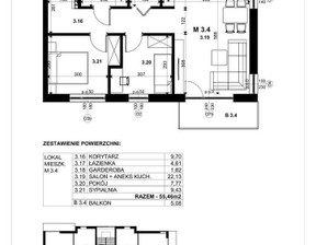 Mieszkanie na sprzedaż, Słupski Dębnica Kaszubska Władysława Jagiełły, 377 128 zł, 55,46 m2, 495/5403/OMS