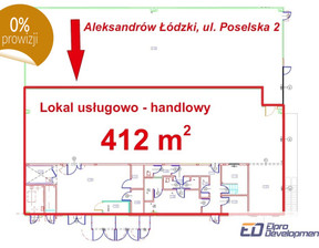 Lokal do wynajęcia, Zgierski Aleksandrów Łódzki Poselska, 17 510 zł, 412 m2, 705/3666/OLW