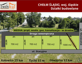 Działka na sprzedaż, Bieruńsko-Lędziński (pow.) Chełm Śląski (gm.) Chełm Śląski Słoneczna, 105 000 zł, 700 m2, 11431751