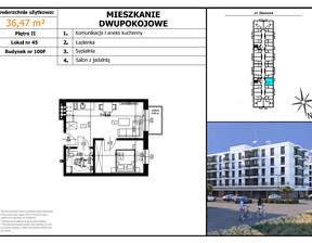 Mieszkanie na sprzedaż, Bielski (pow.) Czechowice-Dziedzice (gm.) Stawowa, 288 113 zł, 36,47 m2, 1.7