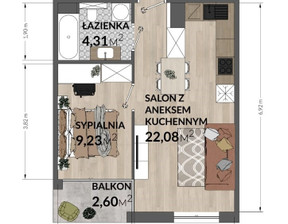 Mieszkanie na sprzedaż, Kraków Kraków-Podgórze Płaszów Lasówka, 529 000 zł, 35,6 m2, 542264