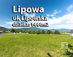 Działka na sprzedaż, Żywiecki Lipowa, 319 000 zł, 1444 m2, KBM-GS-1579