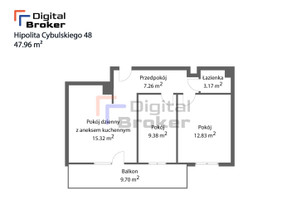 Mieszkanie na sprzedaż, Otwocki Otwock Cybulskiego, 690 624 zł, 47,96 m2, KNG-MS-4450
