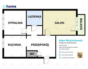 Mieszkanie na sprzedaż, Rzeszów Hetmańska, 484 000 zł, 53,51 m2, 3785/14016/OMS