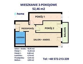 Mieszkanie na sprzedaż, Rzeszów Przybyszówka Solińska, 494 000 zł, 52,46 m2, 3269/14016/OMS