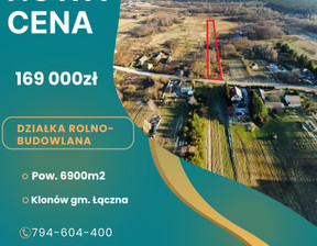 Działka na sprzedaż, Skarżyski Łączna Klonów, 169 000 zł, 6900 m2, 545/13397/OGS