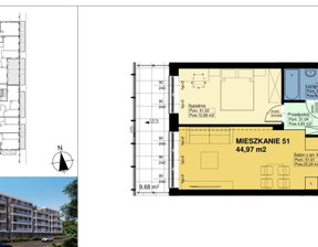 Mieszkanie na sprzedaż, Łódź Łódź-Bałuty Bałuty Polna, 427 200 zł, 44,97 m2, EC950112