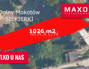 Działka na sprzedaż, Warszawa Mokotów ul. Gościniec, 2 400 000 zł, 1026 m2, 7096/GS/MAX