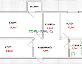 Mieszkanie na sprzedaż, Warszawa Mokotów Mokotów Czerniaków Bernardyńska, 739 000 zł, 57,9 m2, TB#646231165