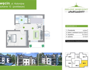 Mieszkanie na sprzedaż, Lęborski Łeba Kolonijna, 383 450 zł, 39,65 m2, YNK-MS-2334