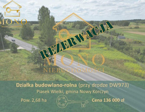 Działka na sprzedaż, Buski Nowy Korczyn Piasek Wielki, 136 000 zł, 26 800 m2, 95