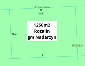 Działka na sprzedaż, Pruszkowski Nadarzyn Rozalin, 375 000 zł, 1250 m2, 158/8952/OGS