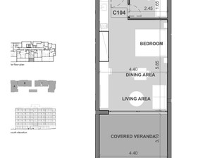 Kawalerka na sprzedaż, Cypr Limassol, 290 000 euro (1 252 800 zł), 52,4 m2, 4