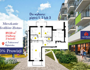 Mieszkanie na sprzedaż, Łódź Polesie Łubinowa, 747 325 zł, 89,5 m2, 18