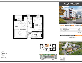 Mieszkanie na sprzedaż, Wągrowiecki Wągrowiec Grunwaldzka, 277 104 zł, 38,38 m2, 335023