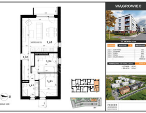 Mieszkanie na sprzedaż, Wągrowiecki Wągrowiec Berdychowo, 397 718 zł, 55,82 m2, 227044