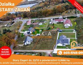 Działka na sprzedaż, Żagański (Pow.) Żagań (Gm.) Stary Żagań Leśna, 159 000 zł, 1666 m2, 92