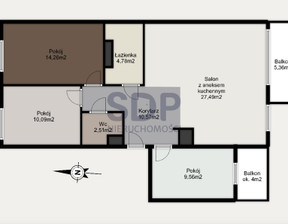 Mieszkanie na sprzedaż, Wrocław Krzyki Klecina Przyjaźni, 1 085 975 zł, 79,28 m2, 34003