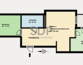 Mieszkanie na sprzedaż, Wrocław Fabryczna Kozanów Dokerska, 609 000 zł, 58 m2, 35627