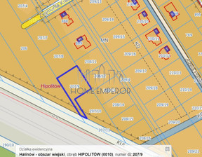 Działka na sprzedaż, Miński Halinów Hipolitów Poniatowskiego, 260 000 zł, 1192 m2, EMP-GS-9643