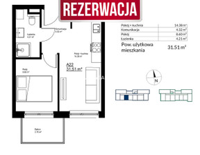 Mieszkanie na sprzedaż, Kraków M. Kraków Bieżanów-Prokocim, Bieżanów Bieżanów, 482 103 zł, 31,51 m2, BS2-MS-300182