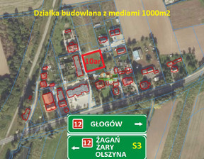 Działka na sprzedaż, Głogowski Żukowice Nielubia, 129 000 zł, 1000 m2, 402014
