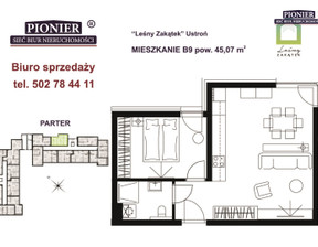 Mieszkanie na sprzedaż, Cieszyński Ustroń Hermanice, 504 784 zł, 45 m2, PEB-MS-7574-1