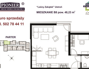 Mieszkanie na sprzedaż, Cieszyński Ustroń Hermanice, 540 176 zł, 48 m2, PEB-MS-7573-1