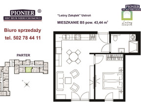 Mieszkanie na sprzedaż, Cieszyński Ustroń Hermanice, 521 280 zł, 43 m2, PEB-MS-7570-1