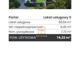 Lokal na sprzedaż, Kraków Dębniki Kobierzyńska, 1 001 970 zł, 74,22 m2, 17/15990/OLS