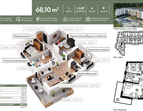 Mieszkanie na sprzedaż, Poznań Poznań-Grunwald Poznań Grunwald Junikowska, 867 989 zł, 68,1 m2, 301622