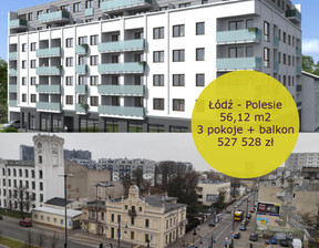 Mieszkanie na sprzedaż, Łódź Łódź-Polesie Polesie Mikołaja Kopernika, 527 528 zł, 56,12 m2, 884288