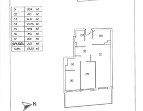 Mieszkanie na sprzedaż, Chorzów Długa, 525 000 zł, 66,55 m2, 972292