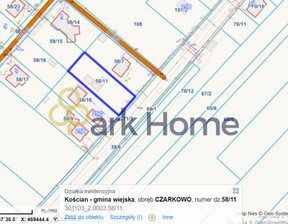 Działka na sprzedaż, Kościan Czarkowo, 370 000 zł, 1186 m2, 827525