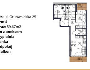 Mieszkanie na sprzedaż, Bydgoszcz Okole Grunwaldzka, 739 000 zł, 59,67 m2, PH813623