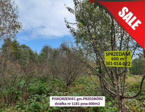 Działka na sprzedaż, Radomszczański (Pow.) Przedbórz (Gm.) Piskorzeniec, 3150 zł, 600 m2, Piskorzeniec_600m2