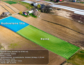 Działka na sprzedaż, Krakowski Igołomia-Wawrzeńczyce Wawrzeńczyce, 348 000 zł, 8780 m2, 2627/2680/OGS