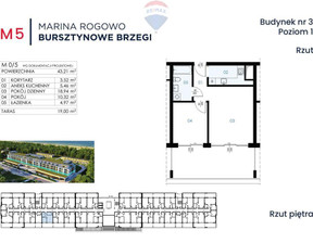 Mieszkanie na sprzedaż, Gryficki Trzebiatów Rogowo, 659 900 zł, 43,21 m2, 201/13467/OMS